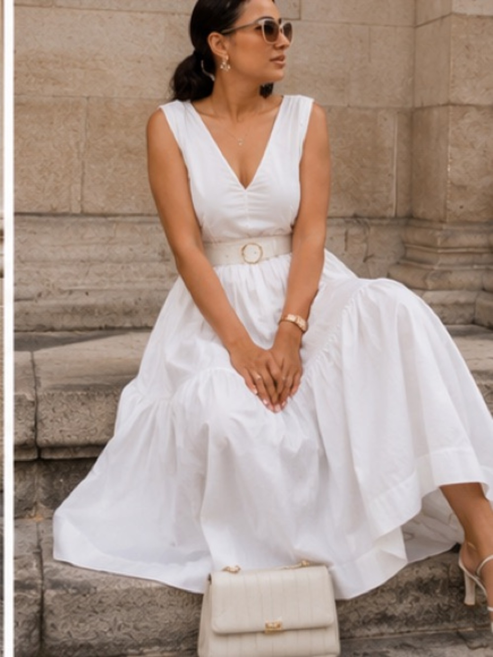 H&M voluminous full skirt dress bloggers favorite - Picture 15 of 16